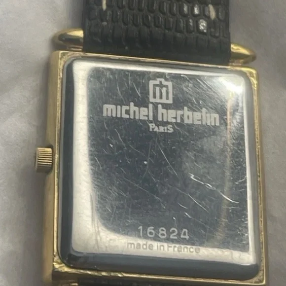 Ladies Michel Herbelin Wristwatch Lizard Grain Strap France